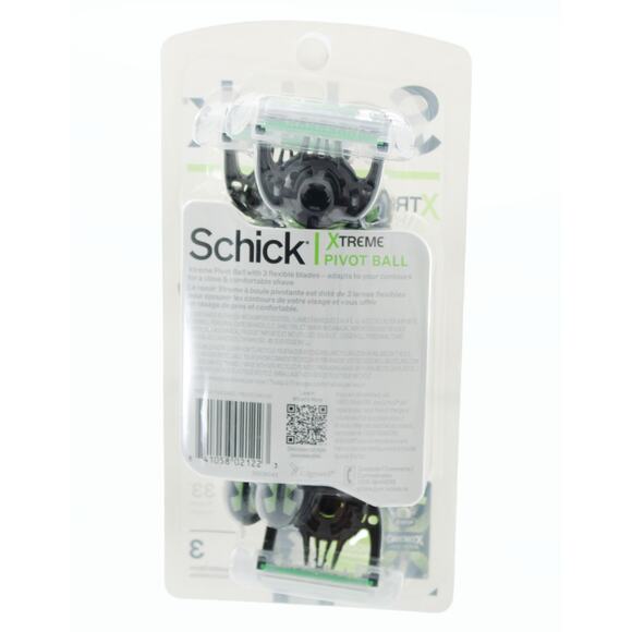 Men Razor Schick 3 Pack Xtreme Pivot Ball Disposable Razor 2 Pcs - Picture 3 of 4